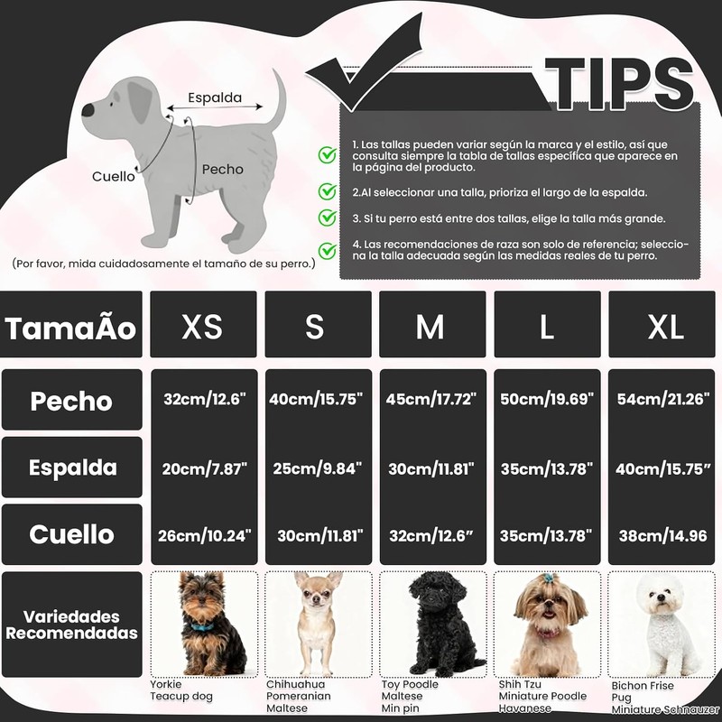Sueter para Perros Chicos, Ropa Luminosa para Perros, Ropa para