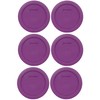 Pyrex 7200-PC Thistle Purple Round Plastic Food Storage Replacement Lids