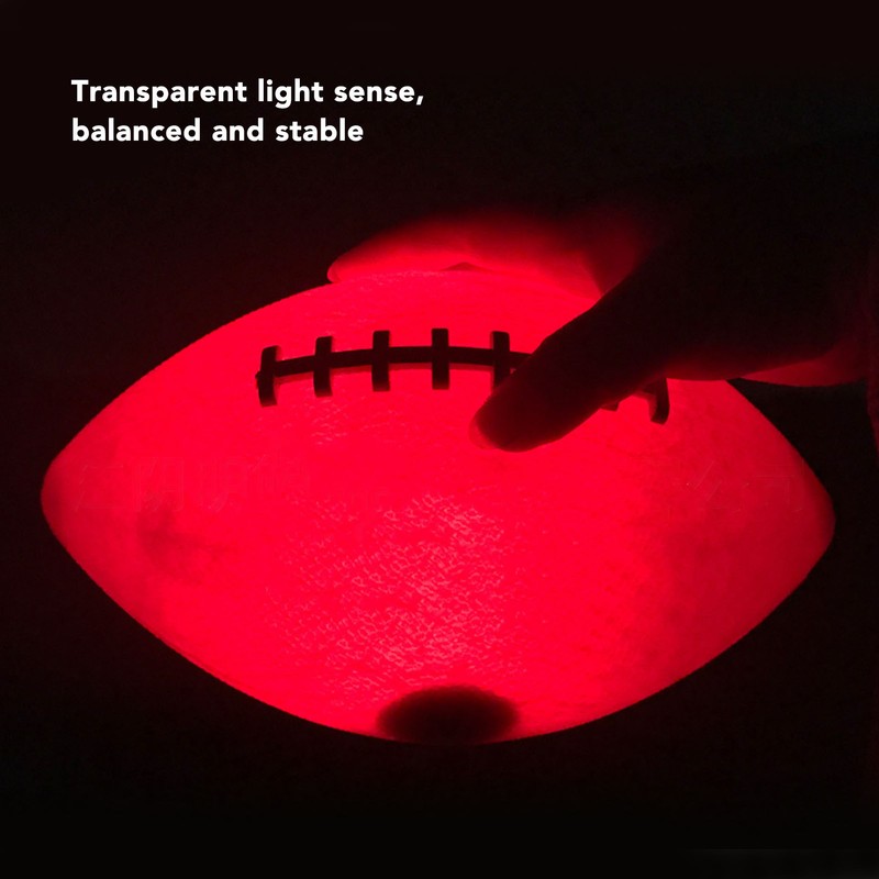Glow in The Dark Football LED Light Up Rugby Glowing