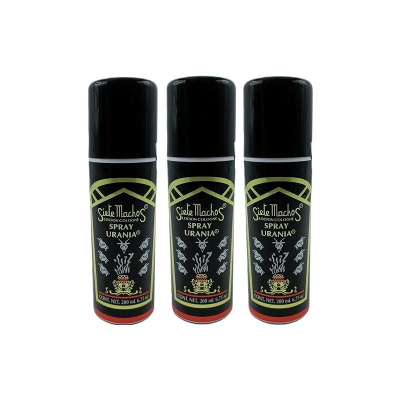 SIETE MACHOS URANIA SPRAY - AEROSOL AUTENTICO URANIA 6.75 FL.