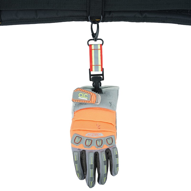 KUNN Work Glove Clips, Fireflighter Glove Strap with 360°Swivel Hook,Reflective
