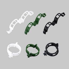 Lemitung All-Purpose Plant Clips, Plant Clips for Climbing Plants,Strong Plant Ties for Tomato, Vine, Grapes, Climbing Vines, and More in Your Green Space (200, White)