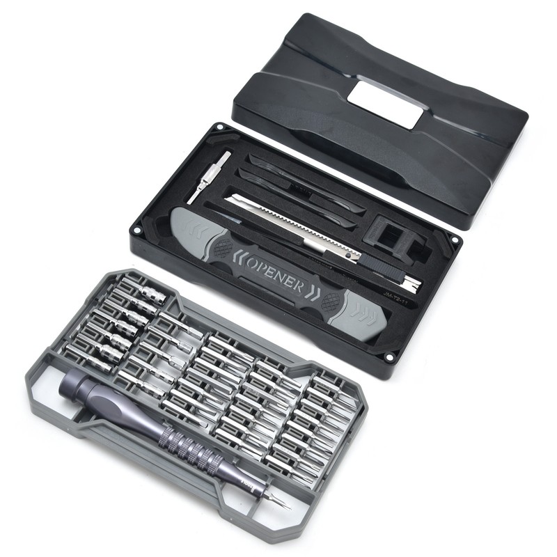69Pcs Accurate Screwdriver Kit Magnetic 4x28mm Matte Chrome Long Diameter