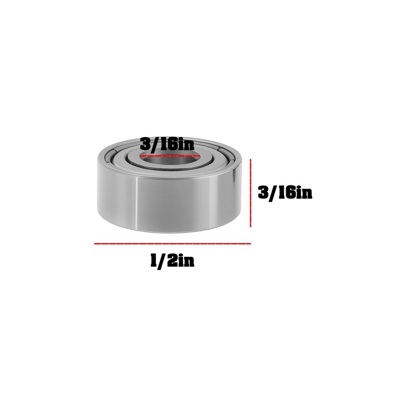 Briny River 10 Pieces Guide Bearing for Cutter 3/16" x