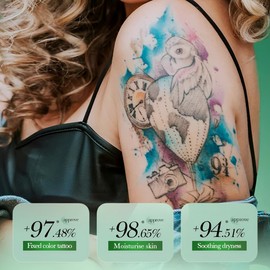 Tattoo Aftercare Balm,Natural Organic Old & New Tattoo Moisturizer,Brightener for Color Enhance,Tattoo Color Enhance Cream for Daily Maintenance,Promotes Ink Protects