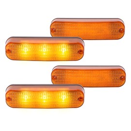 HECASA 4Pcs LED Flashing Amber Cab Light AR60250 Compatible with John Deere Tractor 4040 4240 4440 4640 4030 4230 4430 4630 4640 4650 4755 4760 4840 4850 4955 4960 LED Warning Light