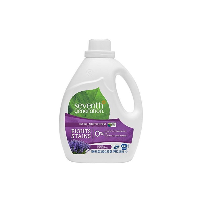 Seventh Generation Liquid Laundry Detergent, Fresh scent, Lavender, 100 Fl