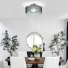 JoonRale Crystal Chandelier for Bedroom Crytal Semi Flush Mount Ceiling