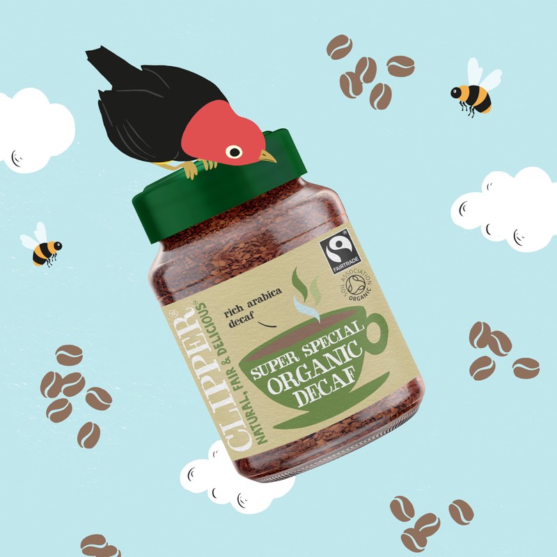 Clipper Medium Roast Decaf Organic Arabica Coffee, 100 g