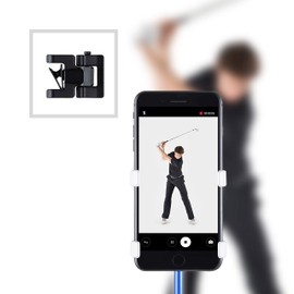 SelfieGOLF Record Golf Swing - Cell Phone Holder Golf Analyzer Accessories | Winner of The PGA Best Product | Selfie Putting Training Aids Works with Any Golf Bag and Alignment Stick