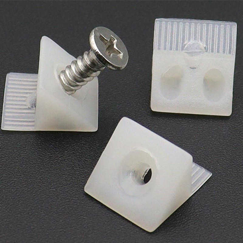 100 Pack Drawer Wedges with Screws - Furniture Chest Drawer