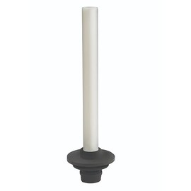Krowne 23-150 Universal Overflow Pipe, Plastic Overflow Tube for Bar Sinks, Fits 1", 1-1/4" & 1-1/2" Drains, Includes Heavy Duty Rubber Grommet, 8-1/2" Overall Height