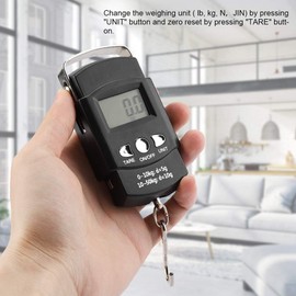 Portable Electronic LCD Digital Scale, ABS Stainless Steel Large Display for Luggage, Express, Vegetables, Fruits