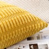 Madizz Pack of 2 Boho Striped Corduroy Throw Pillow Covers