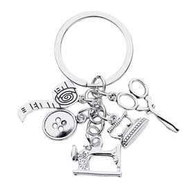 Sewing Gifts Keychain for Sewers Quilting Gifts for Sewing Lovers Quilters Birthday Gifts for Best Friend Besties Sewing Gifts for Mom Nana Seamstress Gifts for Sister Cousin Sewing Machine Keychains
