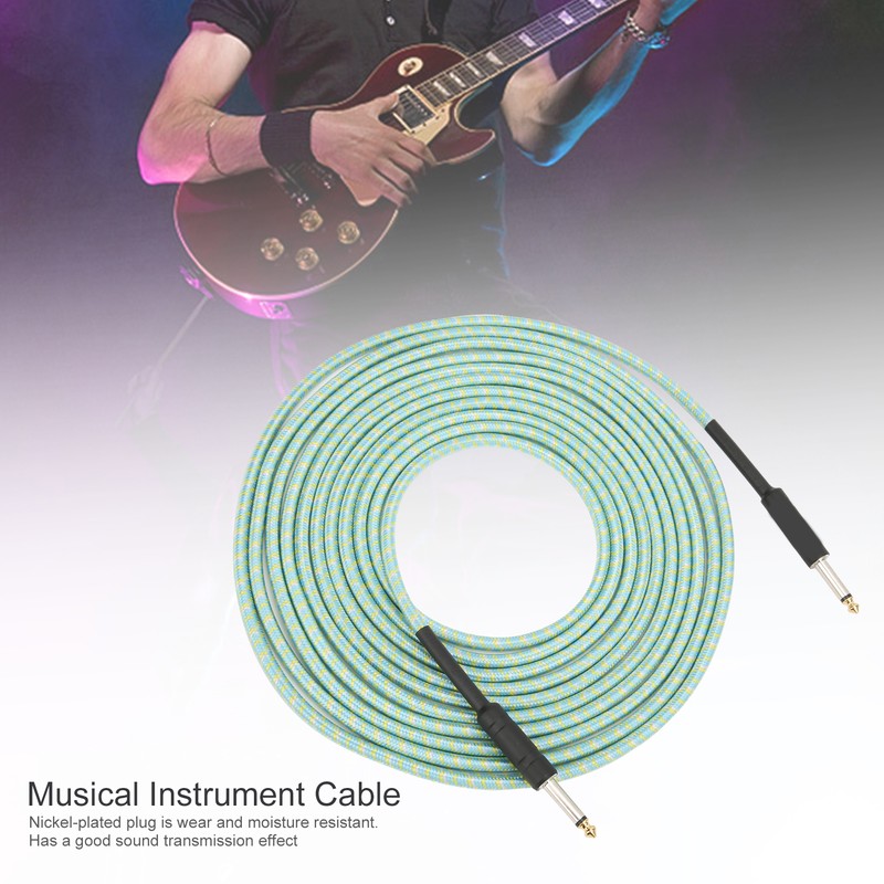 Musical Instrument Cable Braided Shielding Audio Extension Cord with NickelPlated