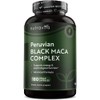 Schwarzer Maca Komplex 6000mg mit Zink Ginseng, Bockshornklee, L Arginin,