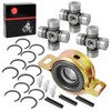 Front Rear Propeller Shaft Bearing Carrier & u-joint For Polaris
