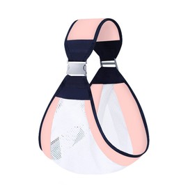 LAT Atmungsaktiv Baby Tragetuch, Verstellbare Koala Tragetuch, Multifunktionale Babytrage, 3D Netzstoff Babytrage für Neugeborene Kleinkinder bis 20KG (Rosa, A)