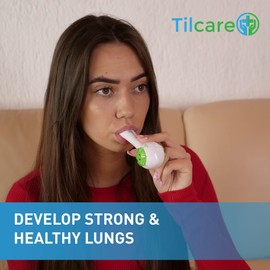 Breathing Trainer & Lung Trainer - Ideal Breathing Exercise Device for Lungs, Effective Breather Device & Lung Exerciser Device, Best Breathing Device & Lung Strengthener, Tilcare Respiratory Trainer
