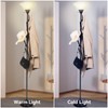 lianheng Standing Tall Lamp with Standing Coat Rack Tree, Torchiere