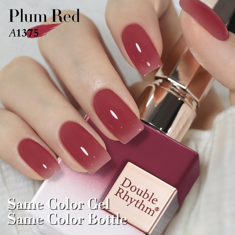 Double Rhythm Translucent Gel Polish Sheer Neutral Natural Light Milky
