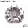 Tabletop Terrain Ruined Mausoleum - Fantasy Tabletop Terrain - 28mm