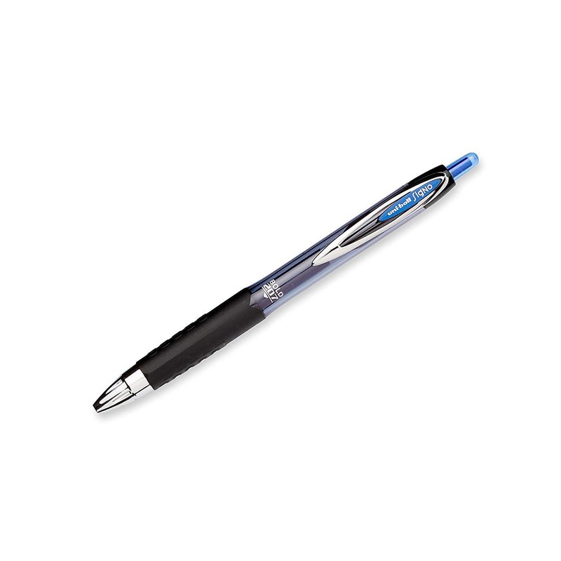 Uni-Ball Signo 207 Retractable Gel Pen, 1.0mm Bold Point, Blue,