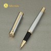 MCNTEIK Silver Chrome Rollerball Pen, Stunning Luxury Pen with Mesh