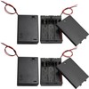 LUORNG 4 soportes de batería de 4,5 V con interruptor,