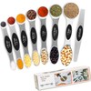 DILISS Magnetic Measuring Spoons Set, Dual Sided, Stainless Steel, Fits