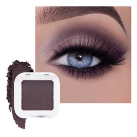 FeiCuiYun Monochrome Pressed Eyeshadow, Smokey Plum Matte Highly Pigmented Monochrome Eye Shadow Palette; Waterproof Neutral Powde Mini Eyeshadow, sombras para ojos, Talc, Paraben & Cruelty Free, 15
