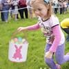 OneCut Easter Bunny Basket Bags, Easter Bunny Bags with Fluffy
