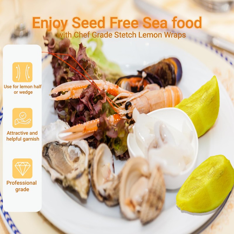 120 pack lemon stretch wraps - mesh food cover for