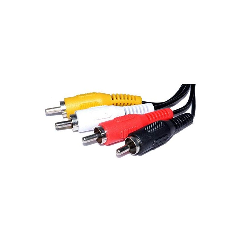 5 Needle Male DIN Plug to 4 x RCA Phono