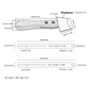 Fretboard Repair Tool Set Serrated Knife 0.8in 0.125in Fret Gauge