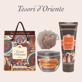 Alphamedi Tesori Doriente Lotus Flower 2-piece gift set (shower cream, body cream, shower ball) / 테소리도리엔테 로터스플라워 2종 선물세트(샤워크림 바디크림 샤워볼)