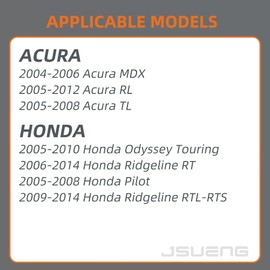TPMS Sensor,4-Pack Tire Pressure Monitoring System 315MHz Replacement for Acura TL MDX RL,Honda Ridgeline, Tire Sensor Replaces OE#06421-S3V-A04