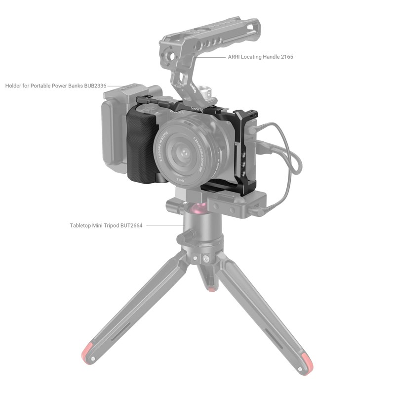 SmallRig ZV-E10 Cage with Grip / Built-in Quick Release Plate