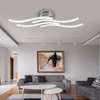 LED Wavy Ceiling Light 140LED Modern Ceiling Lamp for Bedroom
