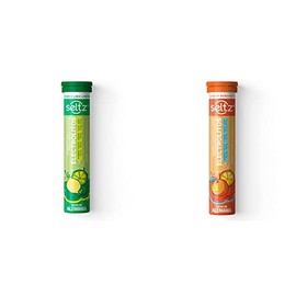 SELTZ Kit Electrolitos Tableta Efervescente, Sabores lima limón más naranja, 26 Tabletas, 2 Pack                                                      