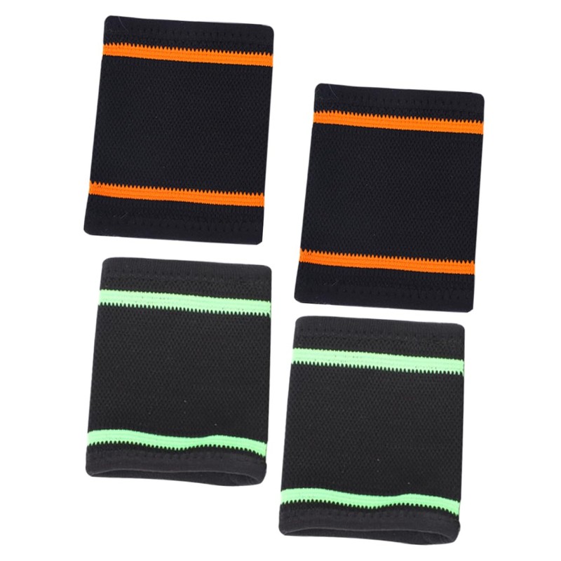 Sosoport 4sets Breathable Sports Wristbands for Athletic Activities Elastic Support