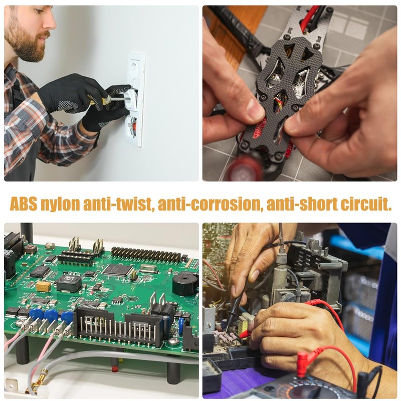 345 Pcs Nylon Plastic Spacers, Black, Durable Insulation, Multi-Size Spacers