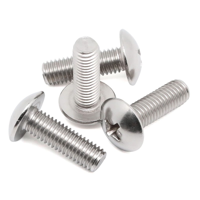 MewuDecor 1/4-20 x 5/8" Truss Head Machine Screws, Full Thread,