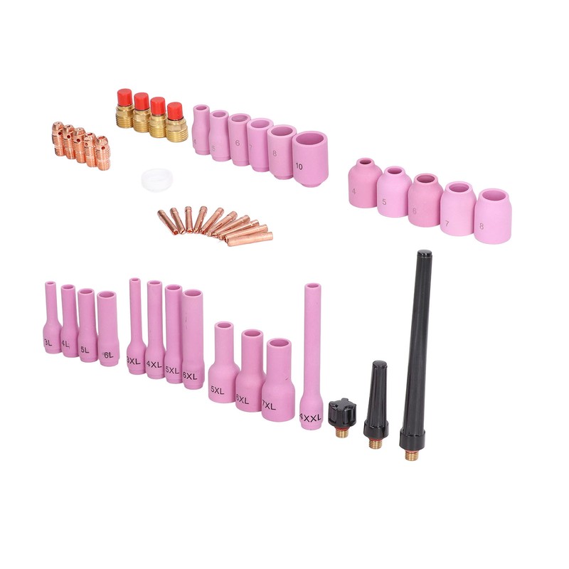 46Pcs TIG Welding Accessory Cup Gasket Collet Lens Tool Set