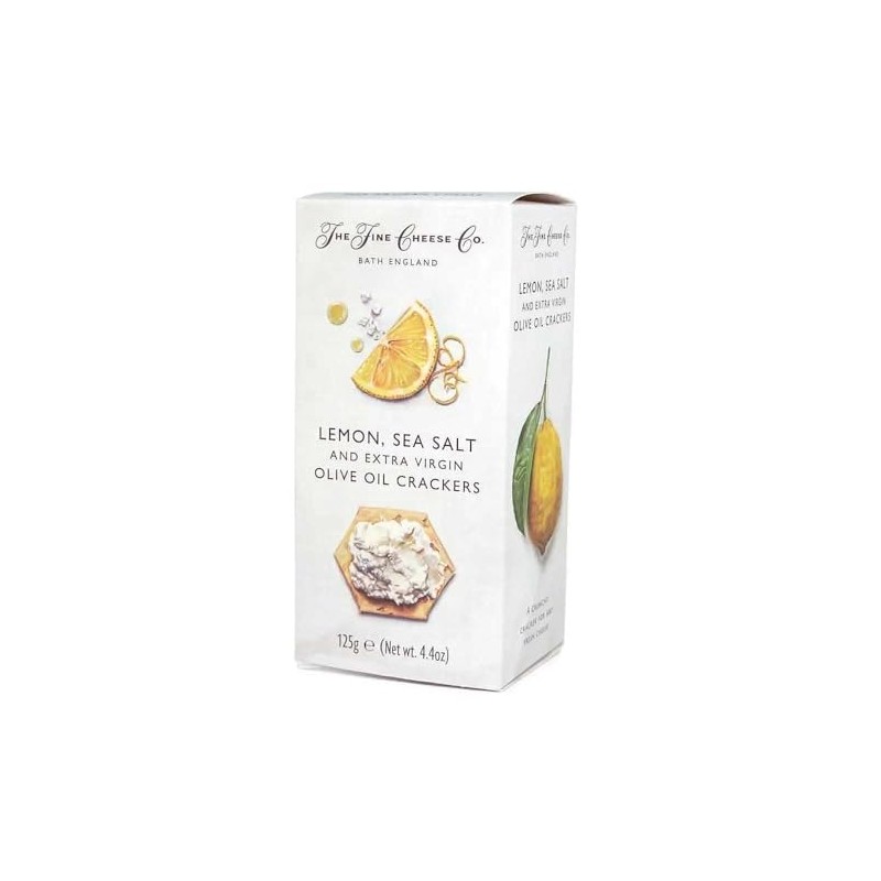 The Fine Cheese Co Sea Salt, Lemon & EVOO Crackers,