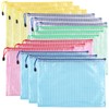 Pack of 15 A4 Document Bags with Zip, Waterproof Document