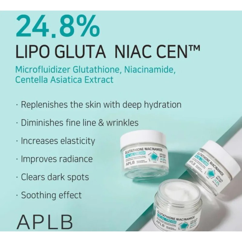 Aplb - Glutathione Niacinamide Facial Cream Momento De Aplicación Día