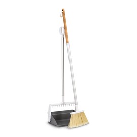 Full Circle Tag Team, Easy-Empty Compact Standing Broom and Dustpan Sweep Set