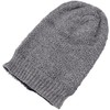 GURU SHOP Hand Knitted Long Beanie Hat, Lined Wool Hat,